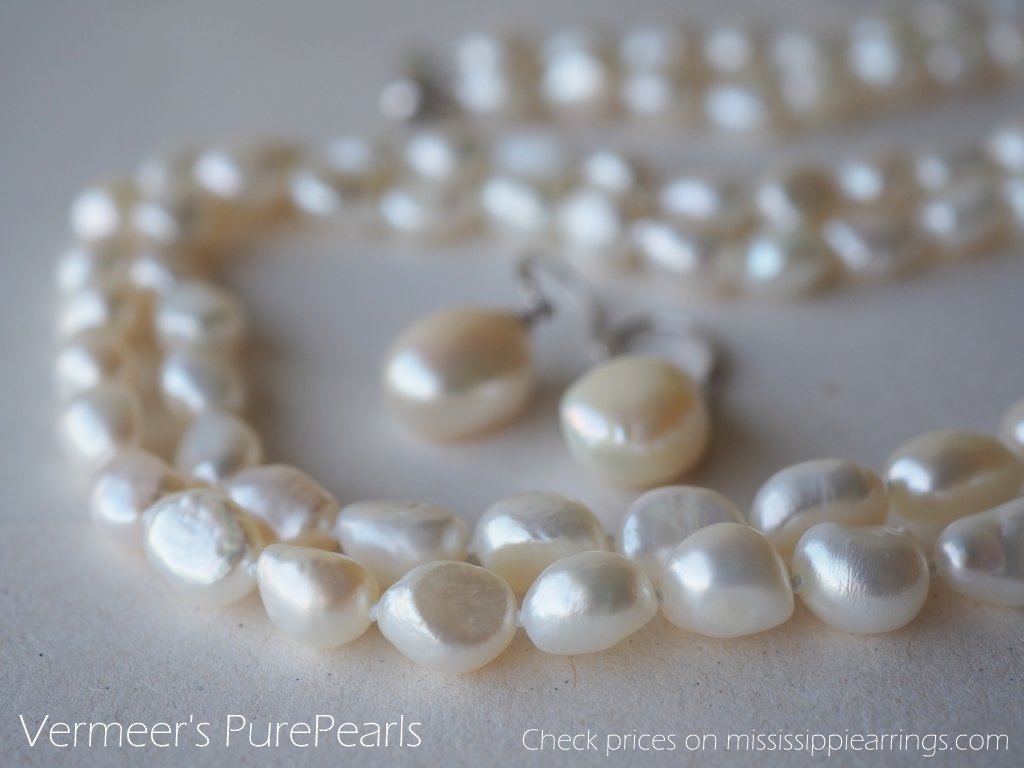 Uncultured pearl earrings hotsell